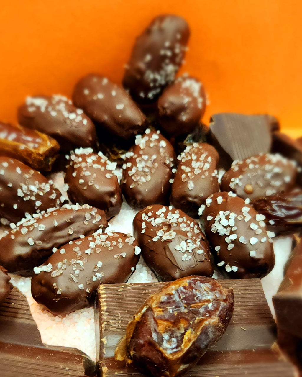 Fortunato Dark Chocolate Sea Salt Dates - 8 oz