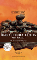 Fortunato Dark Chocolate Sea Salt Dates - 8 oz